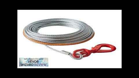 VEVOR Galvanized Steel Winch Cable 3/8 Inch x 50 Feet 15200 lbs Review