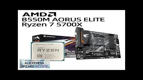 New AMD Ryzen 7 5700X CPU + B550M AORUS ELITE Motherboard Set Review