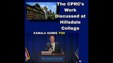 The CPRC’s Work Discussed at Hillsdale College