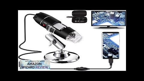 Bysameyee USB Digital Microscope 40X to 1000X 8 LED Magnification Endoscope Camera Review