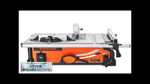 VEVOR 10" Table Saw Electric Cutting Machine 4500RPM 25-in Rip Capacity Woodwork Review