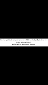 Tìm phương trình của đường thẳng cách điểm M(1;1) một khoảng bằng 2 và cách điểm M'(2;3) một