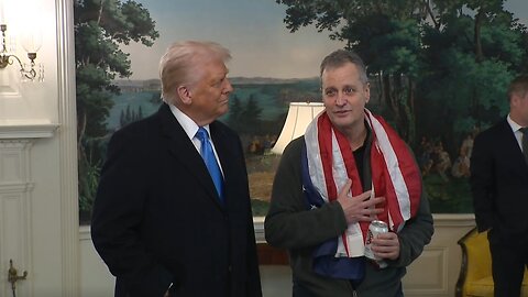 President Trump Greets and Welcomes Marc Fogel Back to The United States