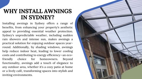 Upgrade Your Business with Quality Awnings in Sydney