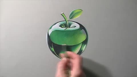 Pencil crystal apple