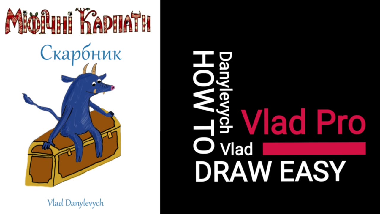 How to draw EASY / СКАРБНИК - Міфічні Карпати / малювання у фотошоп / графічний планшет WACOM One 13 / photoshop