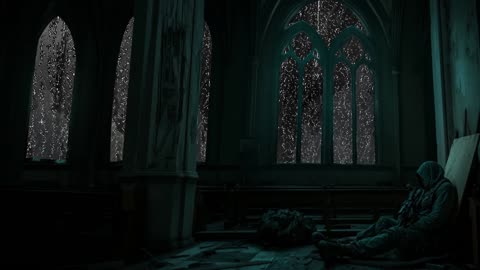 Zombie Horror | Ambience | Rain & Thunder | Sleep Relaxation |