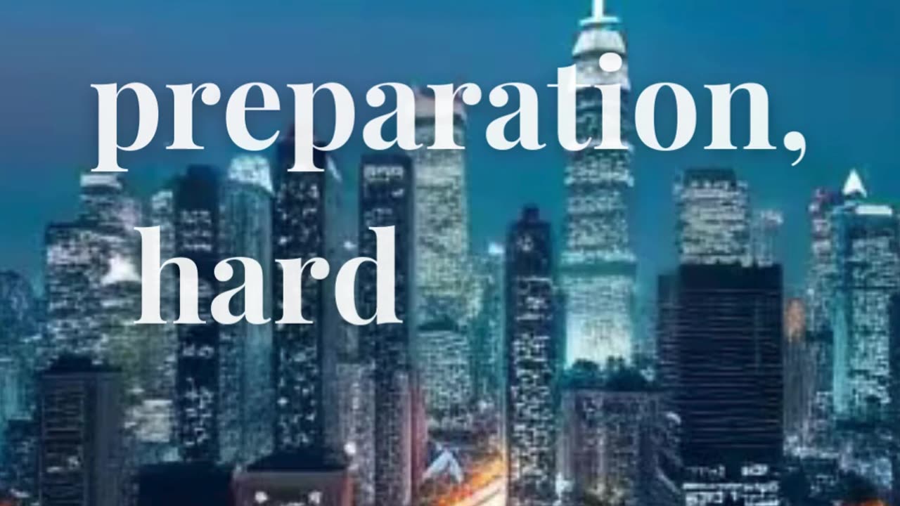 Success is the result of preparation, hard work, and learning from failure