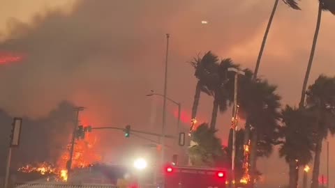 huge Fire in USA