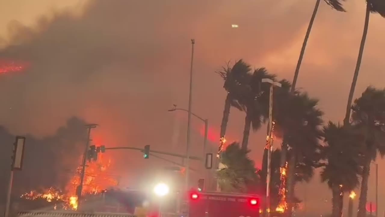 huge Fire in USA