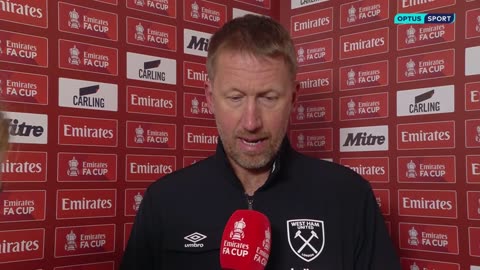 'It didn't look like a corner to me...' | Graham Potter reacts after West Ham knocked out of FA Cup