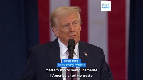 NOTIZIE DAL MONDO Stati Uniti,il presidente Trump annuncia misure su clima,dazi,migranti,cultura LGBTQ e organizzazioni criminali già all'insediamento."Durante ogni singolo giorno metterò semplicemente l'America al primo posto”