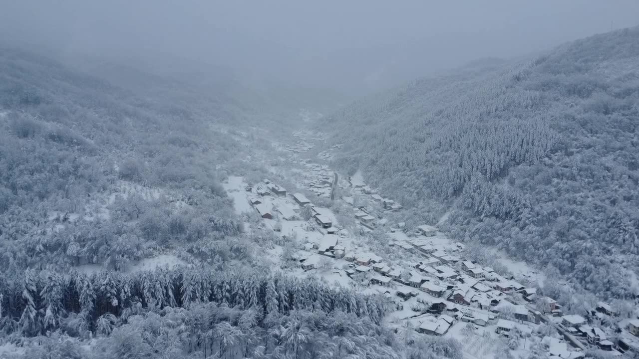 Drone in snow storm