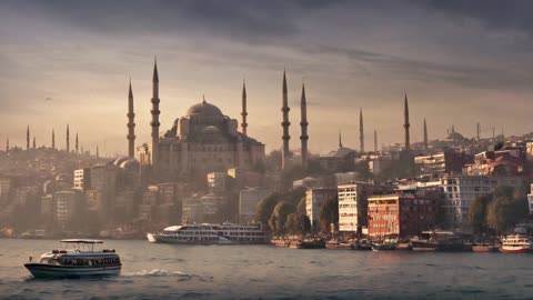 Instrumental Turkish Music- Sunset Istanbul Vibes- Study, Relaxing, Ambience Sounds