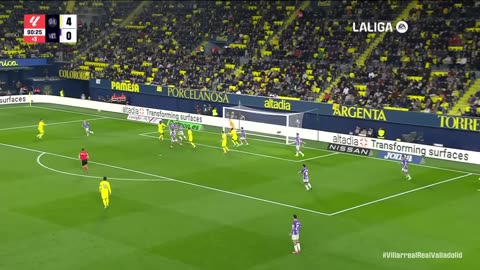 villarreal cf 5 vs 1 real valladolid cf i resumen laliga ea sports