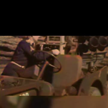 Allied Jeep modification emitting sound deceive enemy #Colourized footage 🎥 🔊