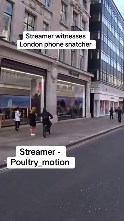 London phone snatcher caught on camera