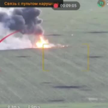 Russian Soldier on Motorbike is Vaporized After Setting Off Magnetic Land Mine
