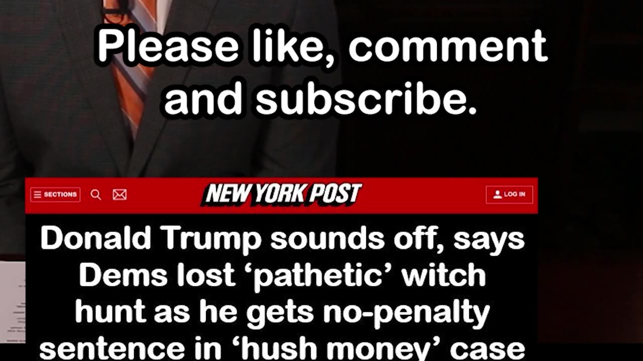 Trump Sentenced in New York 'Hush Money' Case by Juan Merchan