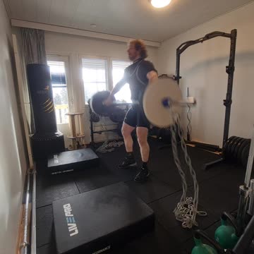 Snatch with chains 60kg