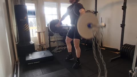 Snatch with chains 60kg