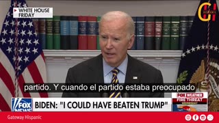 Biden says that Kamala “could have” and “would have” beaten Trump