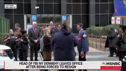 The head of the FBI NY Office, James Dennehy, was given a bagpipe send-off