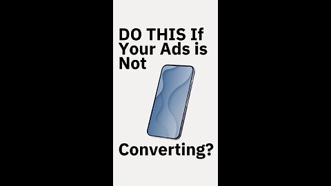 Do this to make your Ads start working!