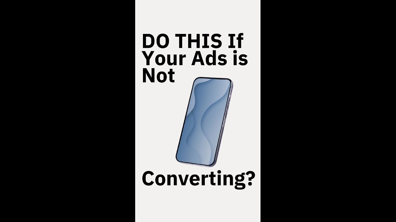 Do this to make your Ads start working!