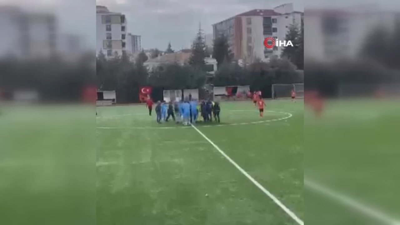 Elazığ'da amatör maçta hakeme tekme tokatlı saldırı