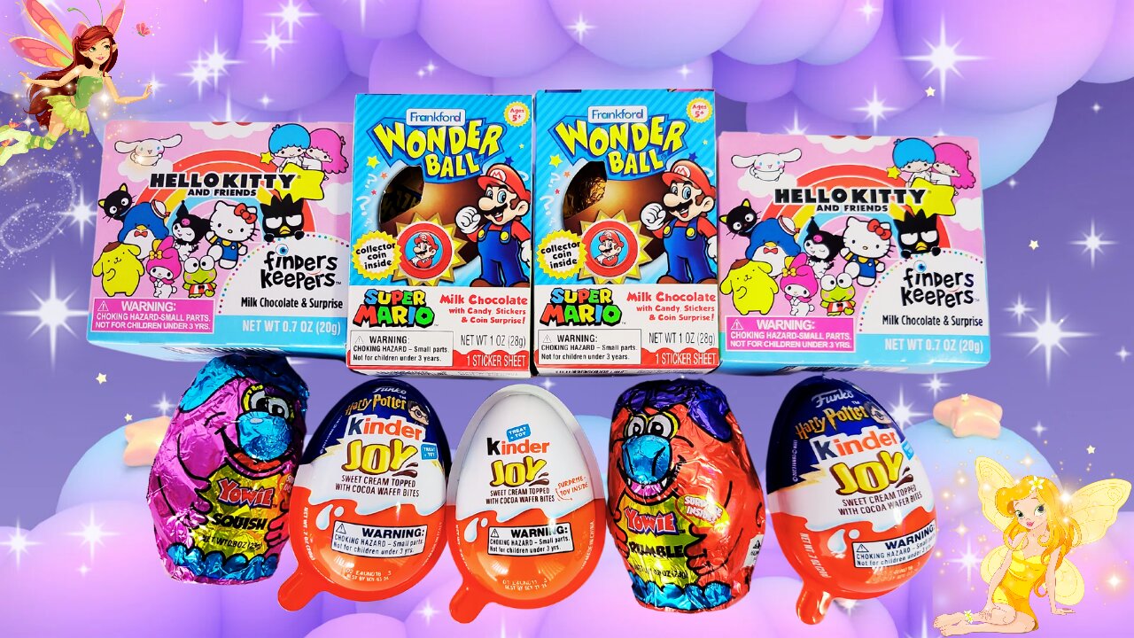 ASMR UNBOXING KINDER Minions in space and YOWIE chocolate eggs