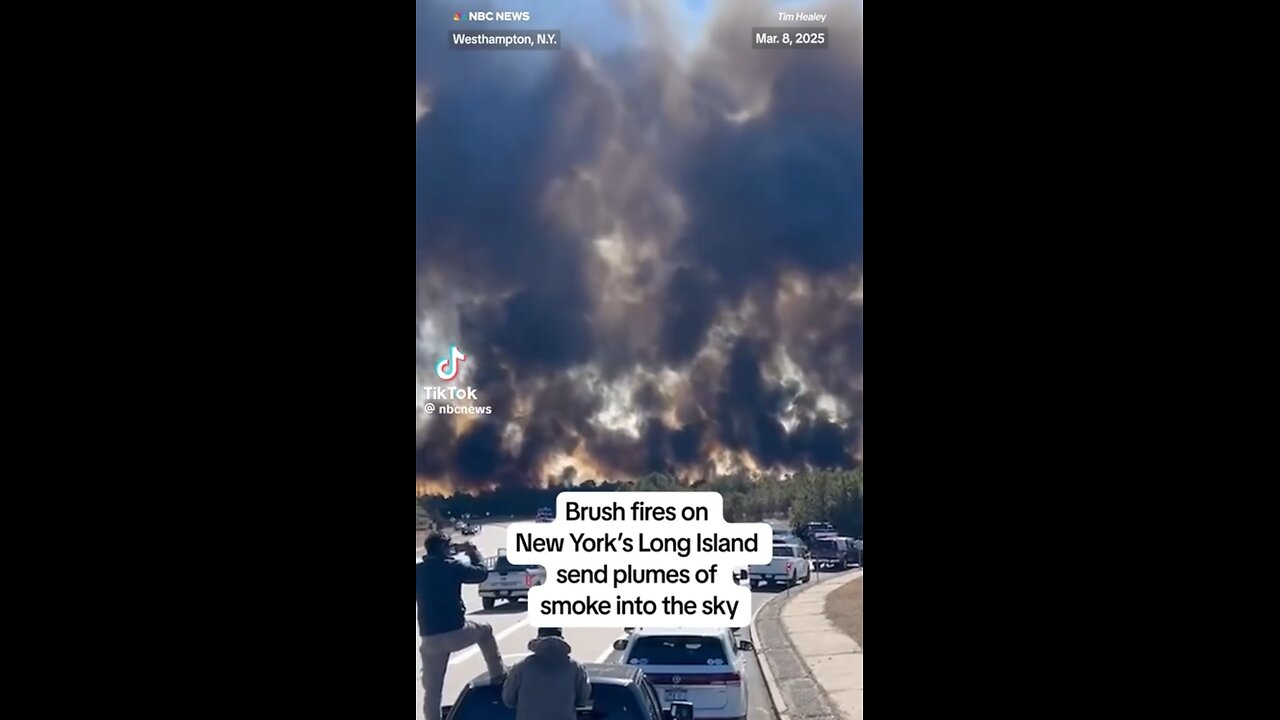 NY Long Island fires are raging out of control just like LA, coincidence? I think not…