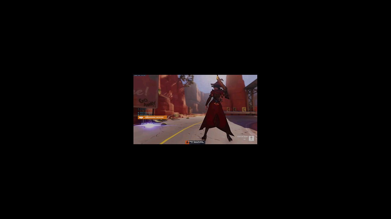 Knocking Roadhog off the side when he was looking to do the same thing.