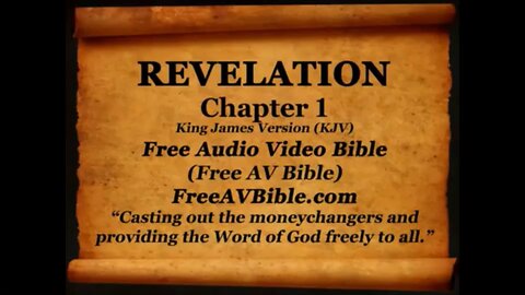 Revelation KJV read along audio bible with piano worship music in the background