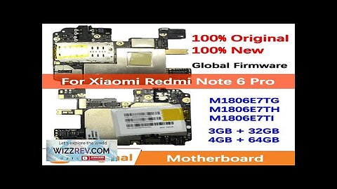 100% Brand New Original Motherboard for Xiaomi Redmi Note 6 Pro Mainboard Review