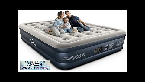 iDOO Queen Air Mattress with Built in Pump 18" Raised Comfort Blow Review