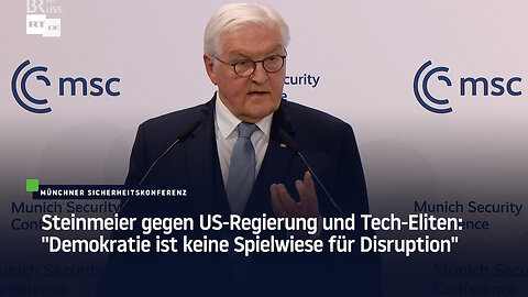 Steinmeier gegen US-Regierung und Tech-Eliten: "Demokratie ist keine Spielwiese für Disruption"