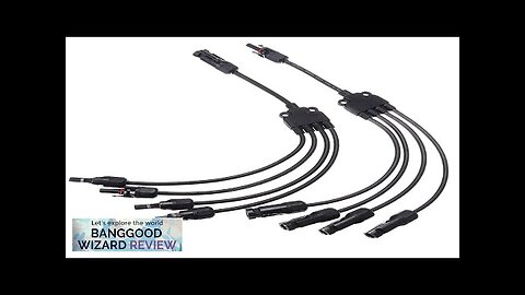 Y Branch MC4 Solar Panel Adaptor Cable Connector(1 M/FFFF and F/MMMM) Review