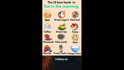 12 best foods to eat in the morning