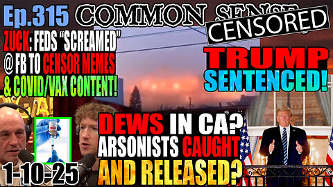 Ep.315 Trump Sentenced! Feds “Screamed” @ FB 2 Censor Memes & Covid/Vax Content! DEWs @ Play In CA?