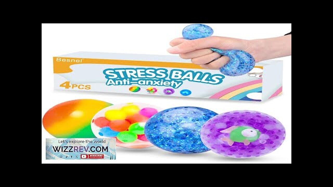 Sensory Stress Balls Set Squishy Stress Ball 4 Pack Squeeze Ball Review