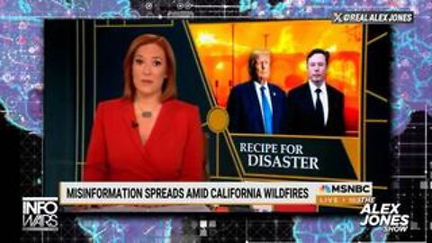 Jen Psaki Attacks Trump, Musk, & Alex Jones For Exposing Democrats Sabotaging Wildfires!!