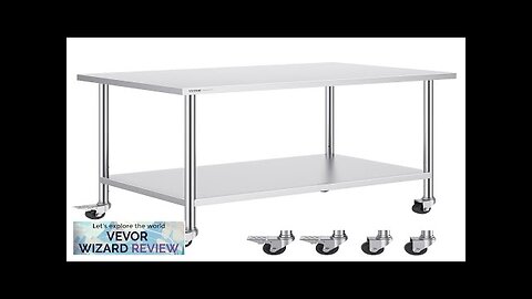 VEVOR Stainless Steel Work Table 30 x 48 x 38 Inch Review