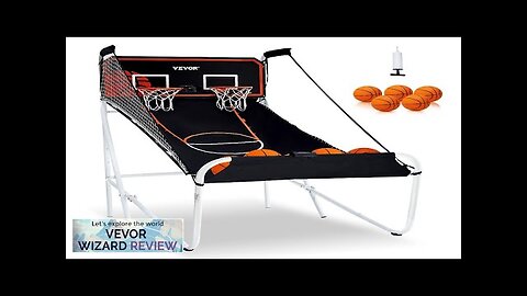 VEVOR Foldable Basketball Arcade Game 2 Player Indoor Basketball Game Home Dual Review