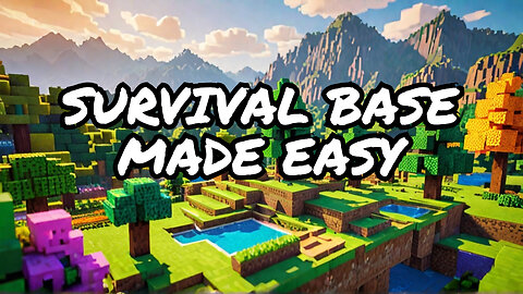 Build Your DREAM Survival Base in Minecraft FAST