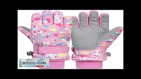 American Trends Winter Gloves for Kids Waterproof Boys Girls Cute Snow Ski Review