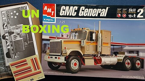 RE-UNBOXING: AMT/ERTL, GMC GENERAL, 1/25, 1999, 300+ PARTS, 30060-100