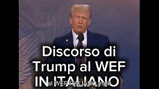 TRUMP (ITALIANO ) AL WEF: Nuova Era per l'America: Promesse di Crescita, Sicurezza e Riforme