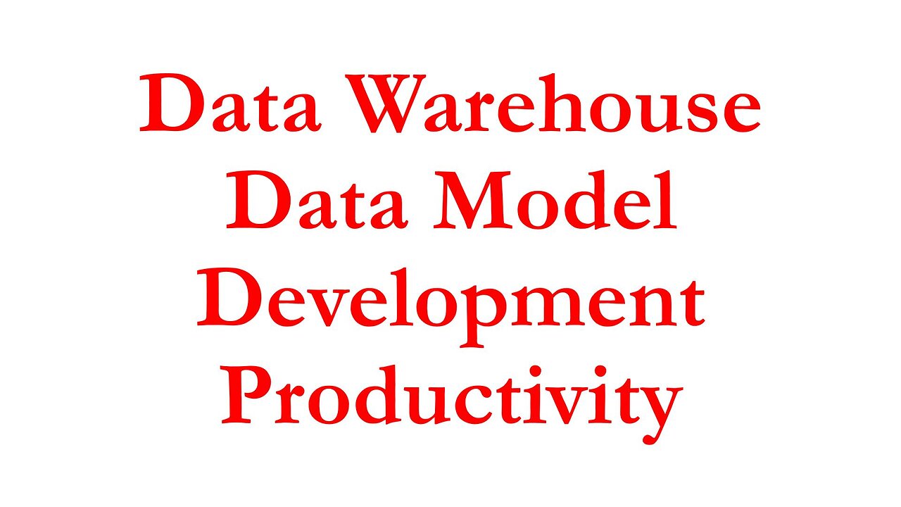 IBI045 - Data Warehouse Data Model Development Productivity