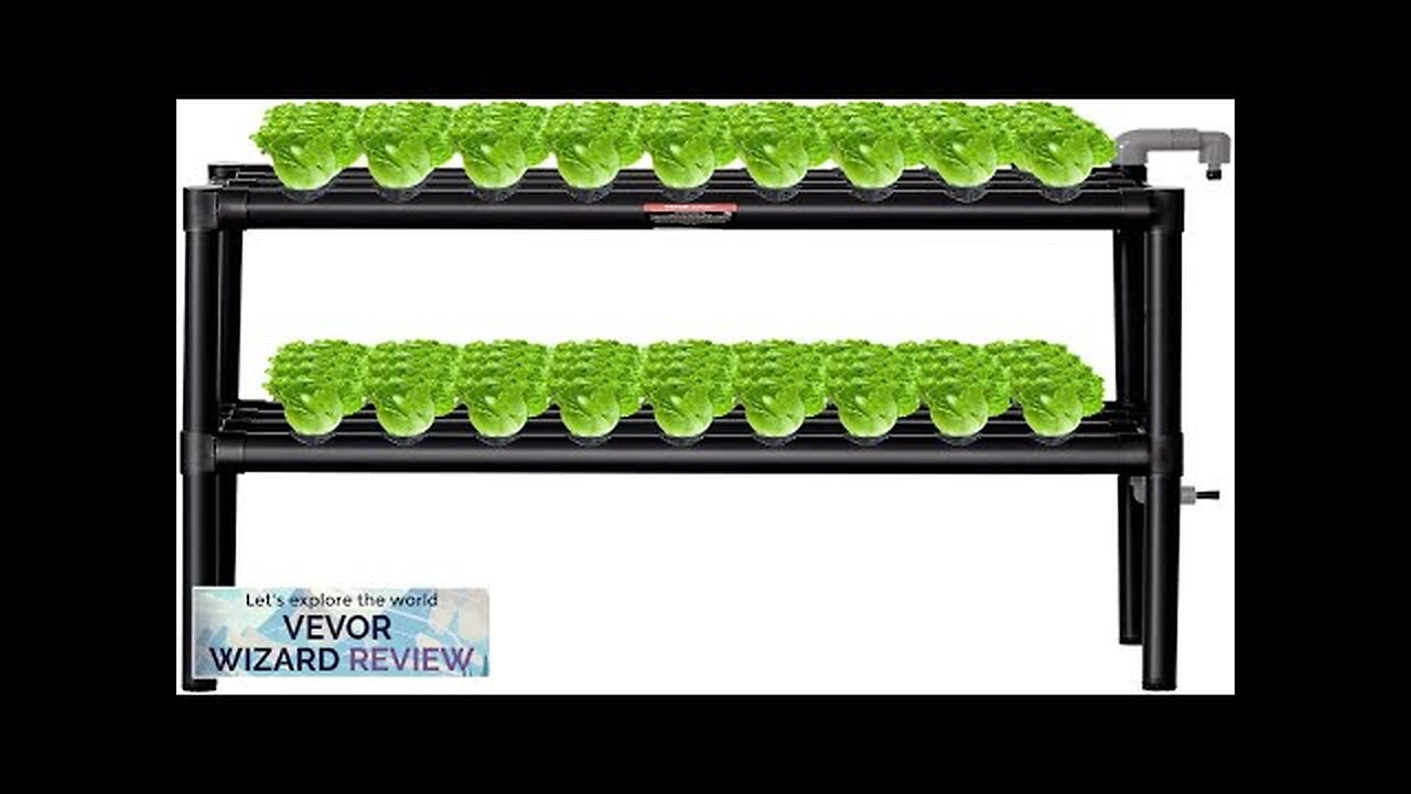 VEVOR Hydroponics Growing System 72 Sites 2-Layer Hydroponic Grow Kit PVC Pipes Review